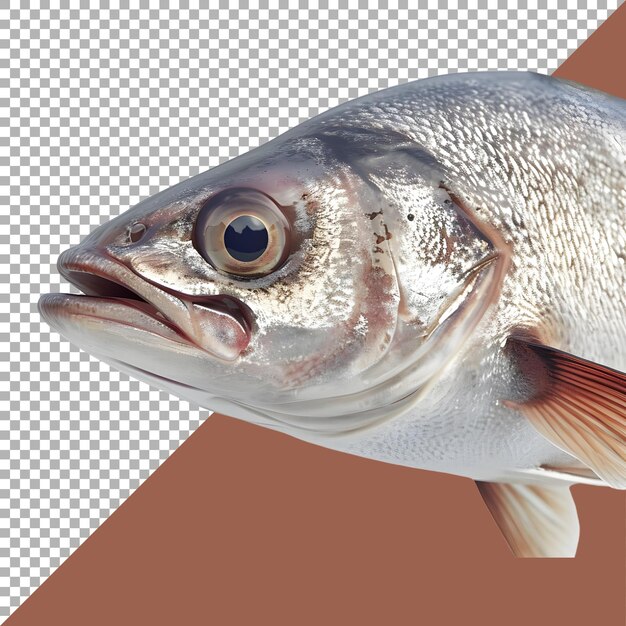 PSD renderização 3d de um belo peixe colorido em fundo transparente gerado por ai