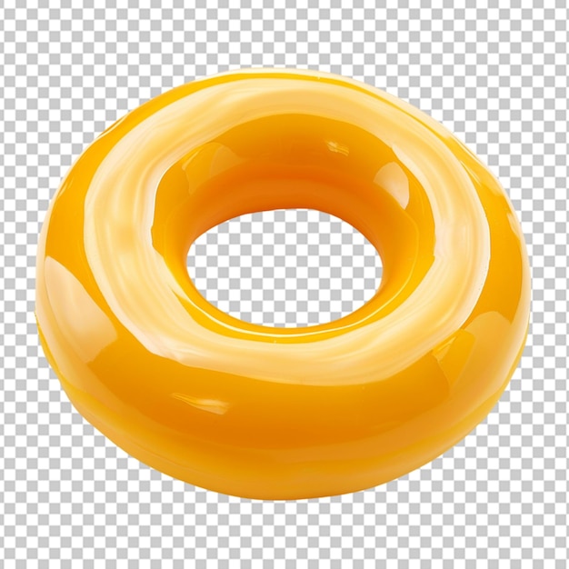 PSD renderização 3d de um donut com cobertura rosa