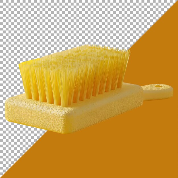 PSD renderização 3d de um pincel em fundo transparente gerado por ai