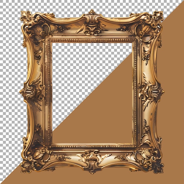 PSD renderização 3d de um quadro de imagem em fundo transparente ai gerado