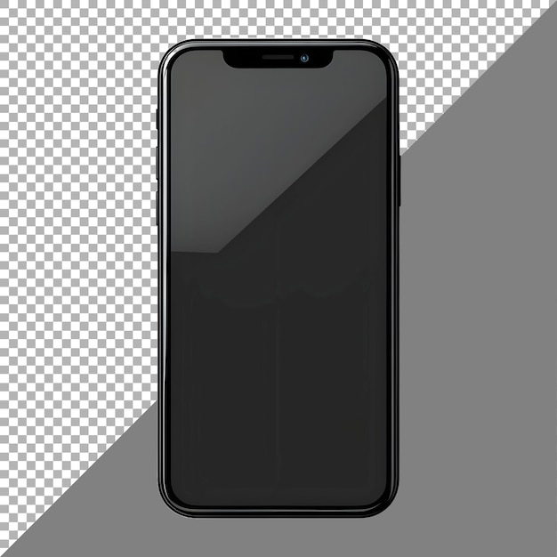 PSD renderização 3d de uma maquete de celular ou smartphone em fundo transparente ai gerado