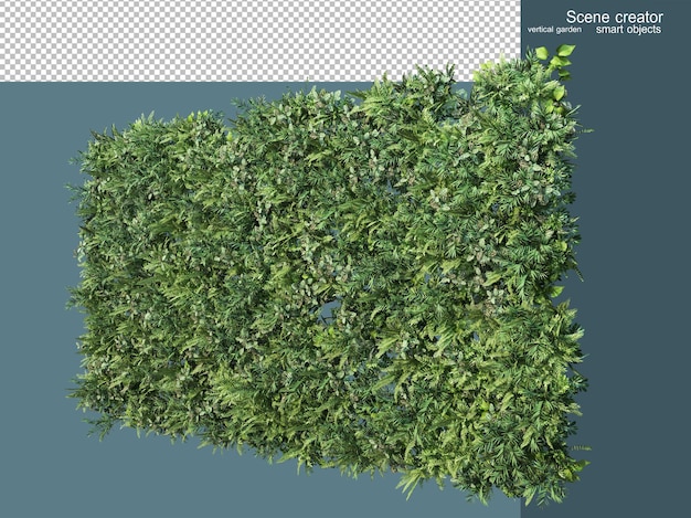 Renderização 3d de vários tipos de pastagem