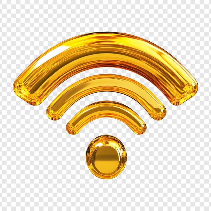 PSD renderização 3d de wi-fi png isolado em fundo transparente