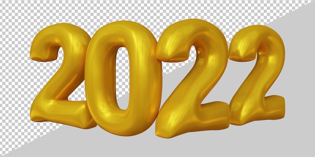 Renderização 3D do balão do ano 2022