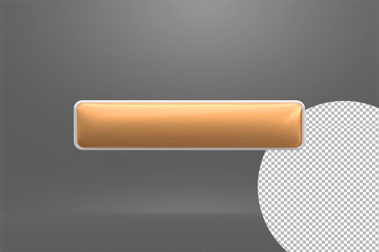 Renderização 3D do botão