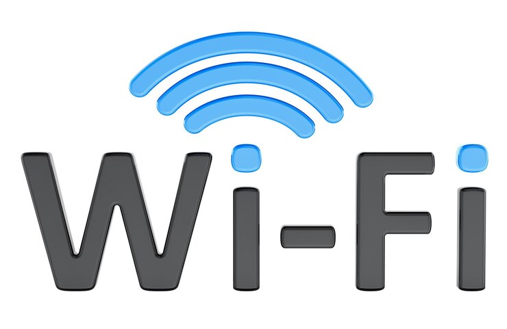 PSD renderização 3d do conceito wifi isolada em fundo transparente