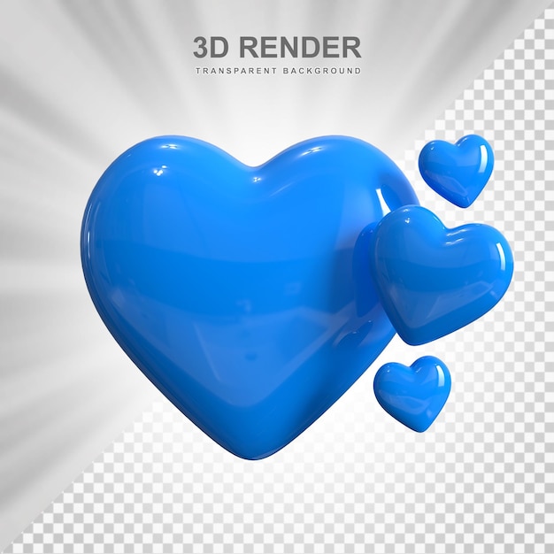 Renderização 3D do coração