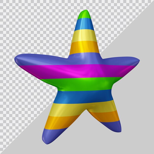 PSD renderização 3d do ícone de estrela