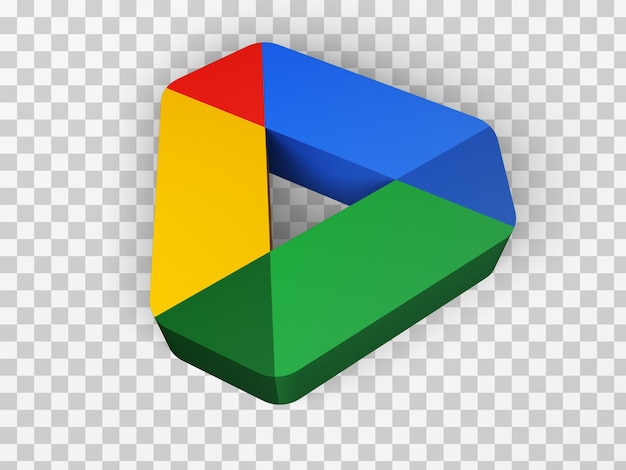 PSD renderização 3d do ícone do google drive
