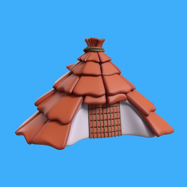 renderização 3D do ícone pré-histórico