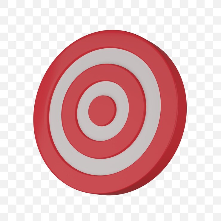 PSD renderização 3d do ícone psd target