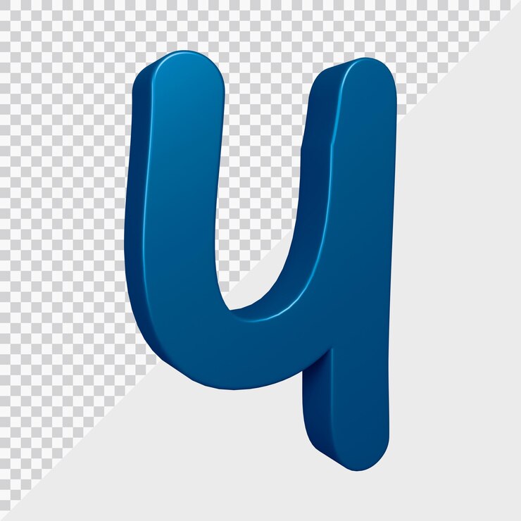 PSD renderização 3d do número 4