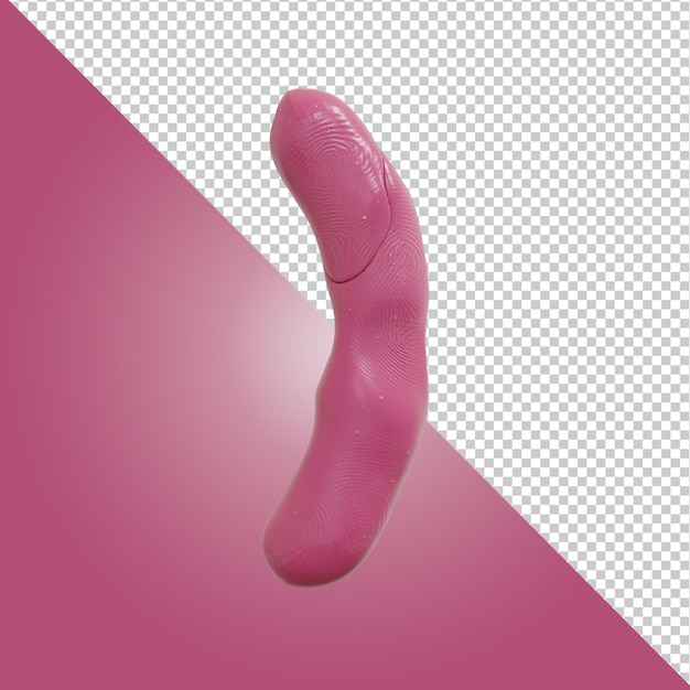 renderização 3D do símbolo de parênteses do alfabeto isolado