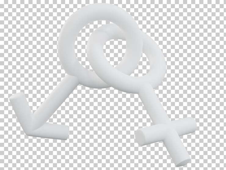 PSD renderização 3d do símbolo sexual