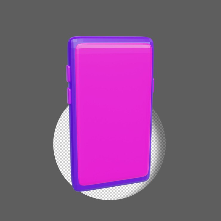PSD renderização 3d do telefone