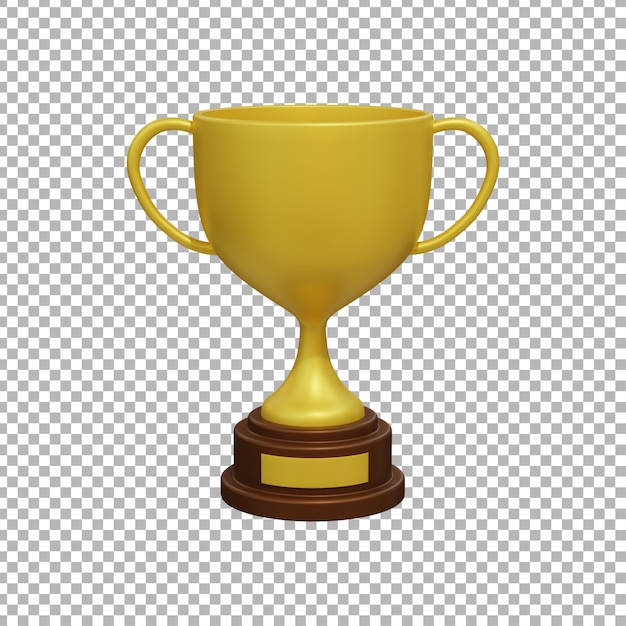 Renderização 3D do troféu