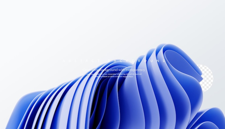 PSD renderização 3d formas modernas onduladas em um fundo branco. fundo abstrato. fundo de estilo luxuoso