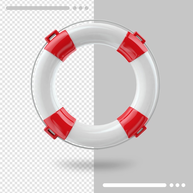 Renderização 3d lifebuoy isolada