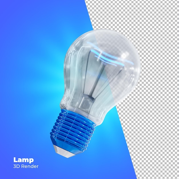 PSD renderização da lâmpada