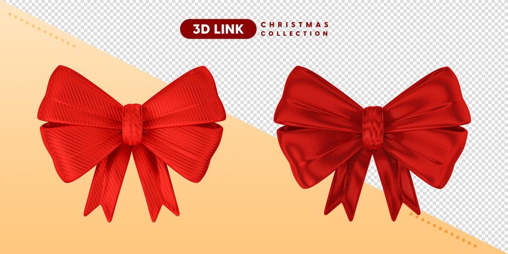 PSD renderização de arco de natal 3d isolado para composição