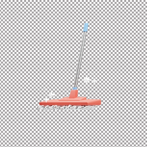 Renderização de esfregão 3D