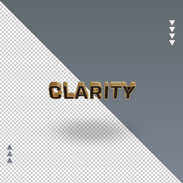 Renderização de ícone de ouro preto de clareza 3d vista superior