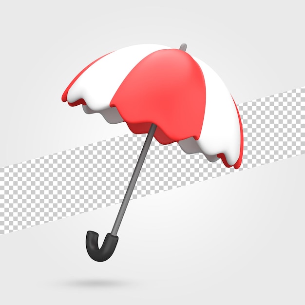 Renderização de ícone de seguro 3D