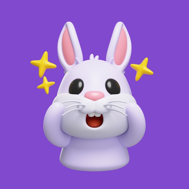 Renderização de ícones de emoji de coelho