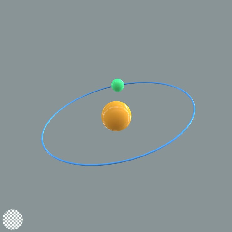 PSD renderização de ilustração 3d de estenose de órbita atômica