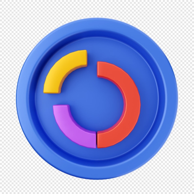 renderização de ilustração de ícone de interface de usuário 3D