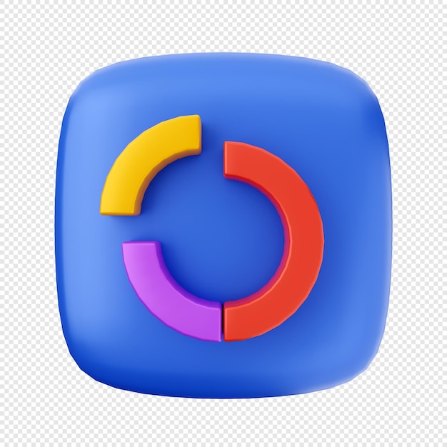 renderização de ilustração de ícone de interface de usuário 3D