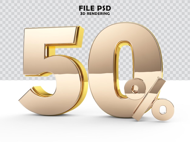 Renderização de luxo dourada em 3d número 50