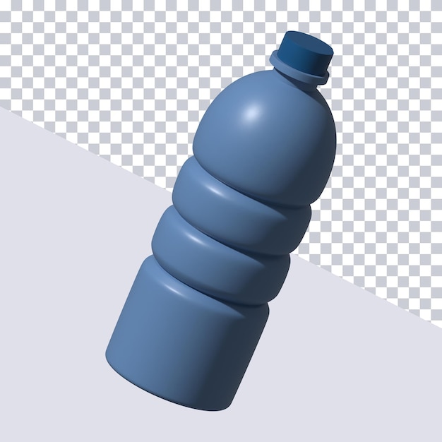 PSD renderização de modelo 3d de garrafa