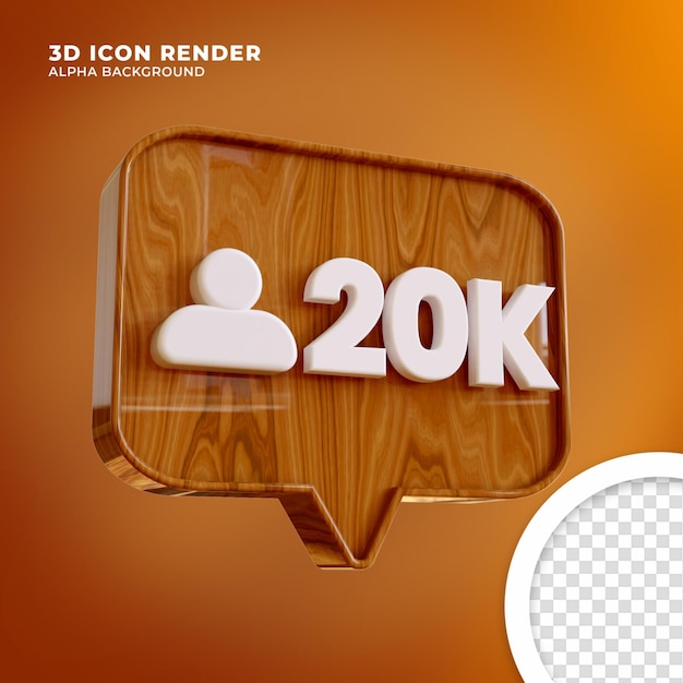 PSD renderização de notificação em instagram em 3d