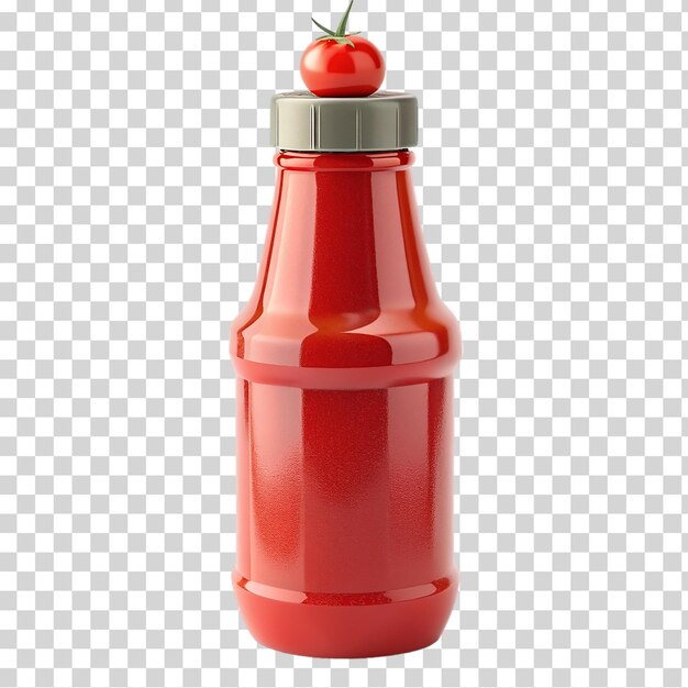 PSD renderização de objeto 3d de tomate em fundo transparente