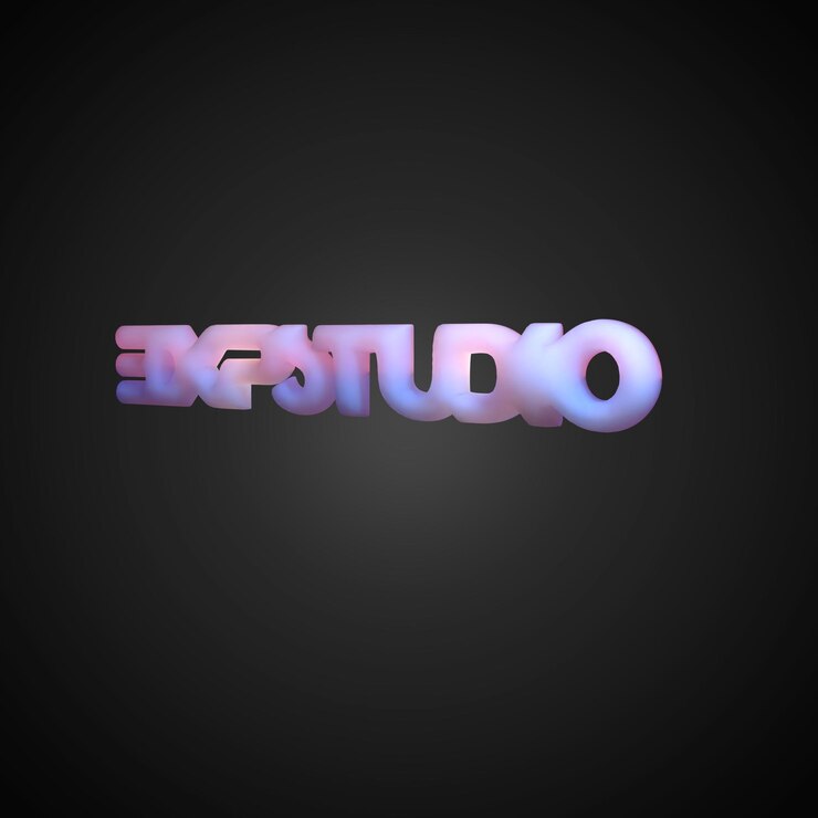 PSD renderização de tipografia em 3d de alta resolução