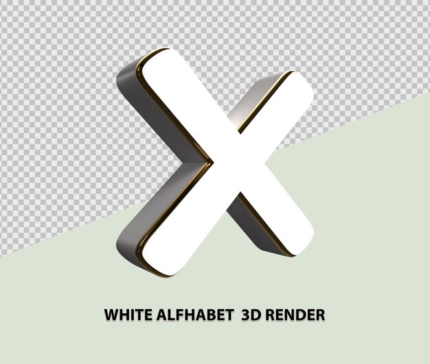 PSD renderização do alfabeto 3d