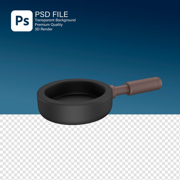 PSD renderização em 3d da camper pan