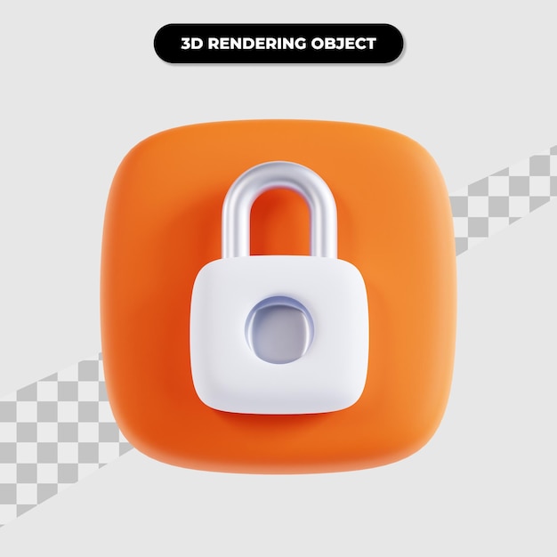 PSD renderização em 3d da interface do usuário de bloqueio