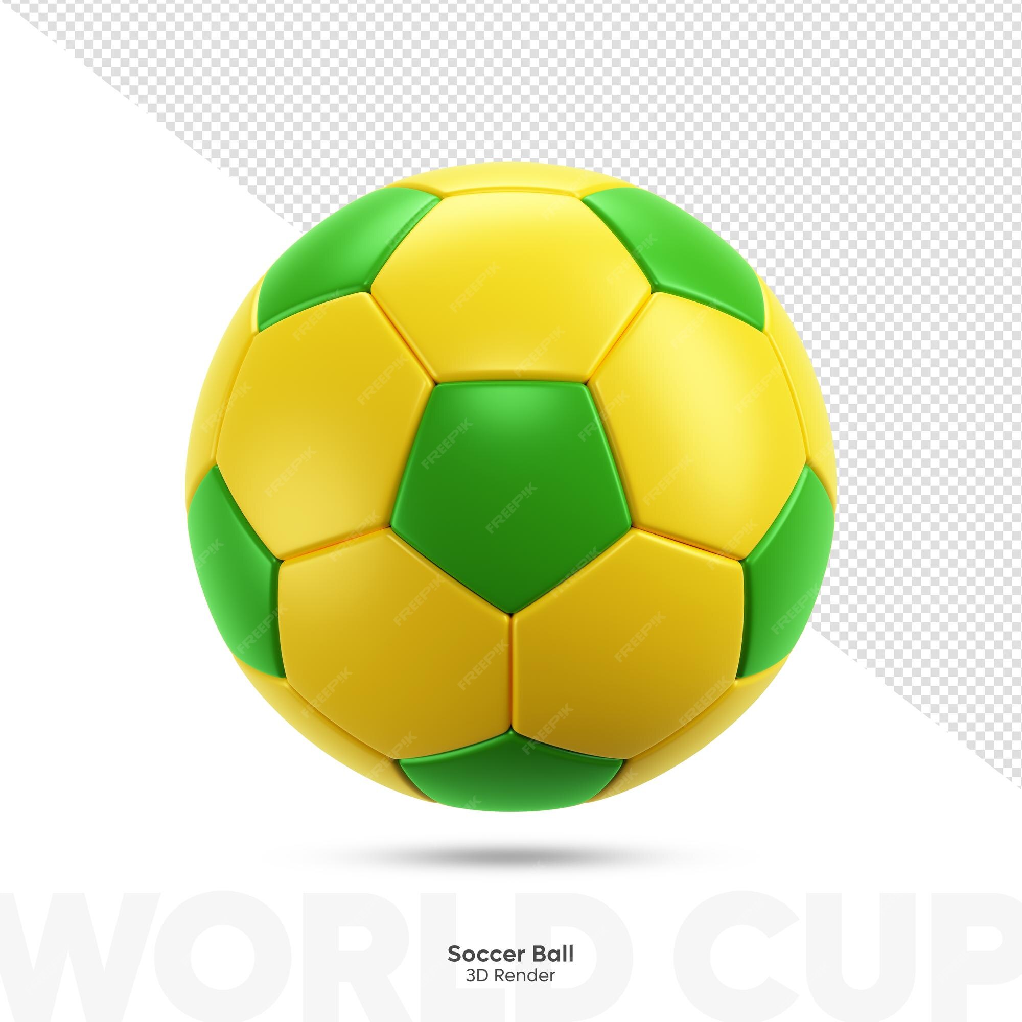 Bola de Futebol Amarela, Objetos 3D - Envato Elements