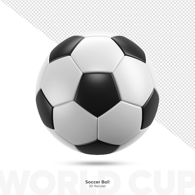 Bola de Futebol Amarela e Preta Elemento 3D para Composição PSD [download]  - Designi