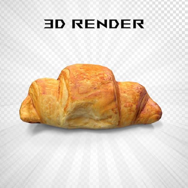 Renderização em 3d de pastelaria sazonal deliciosa e doce