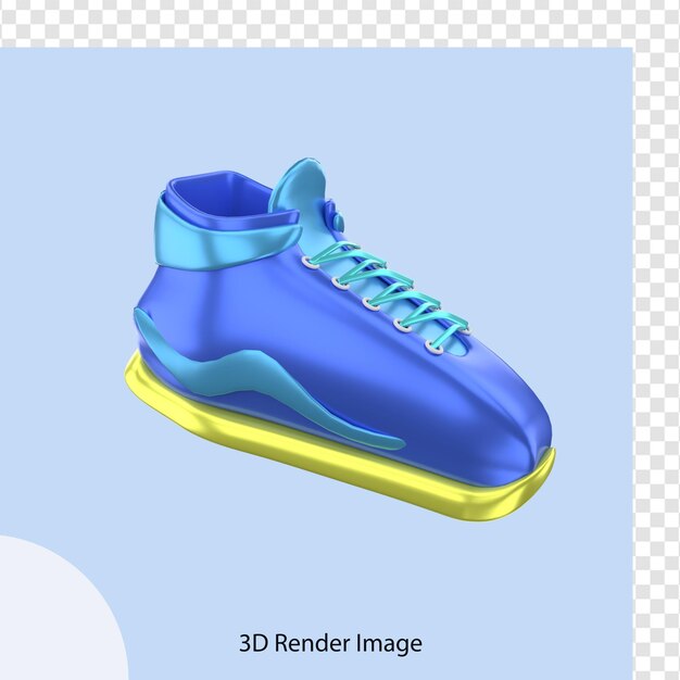 renderização em 3D de sapatos esportivos de academia de ginástica