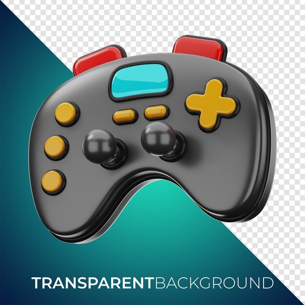 3d ícone controle de video game controle jogos console ou jogos controlador  com exibição tela computador jogo. minimalista desenho animado estilo  26914407 PNG