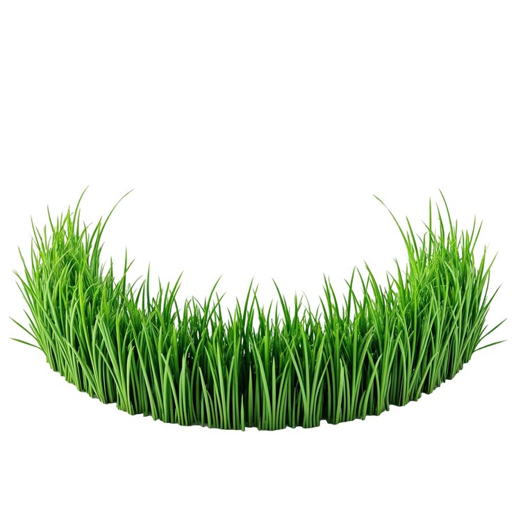 PSD renderización 3d de un área de hierba ai generado fondo transparente png