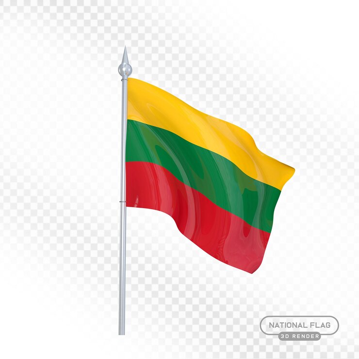 PSD renderización 3d de la bandera húngara