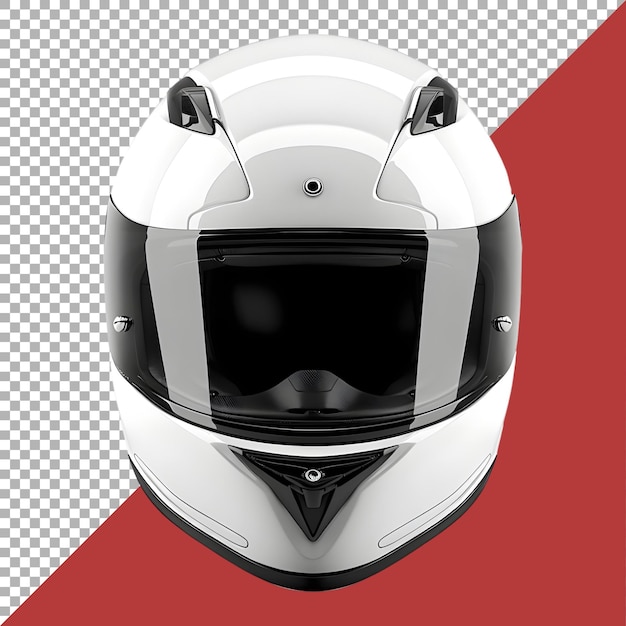 PSD renderización 3d de un casco de motocicleta en un fondo transparente generado por ai