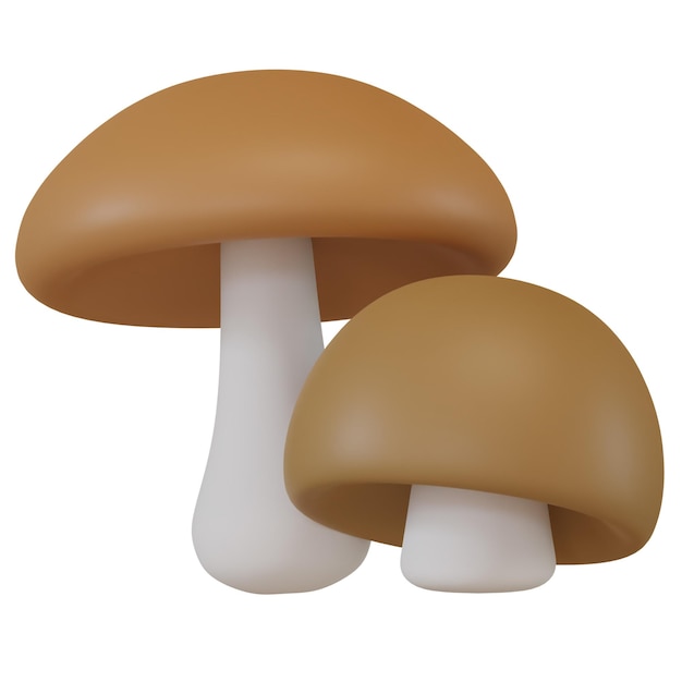 Renderización 3D de dos setas en el estilo de dibujos animados Ilustración del concepto de otoño