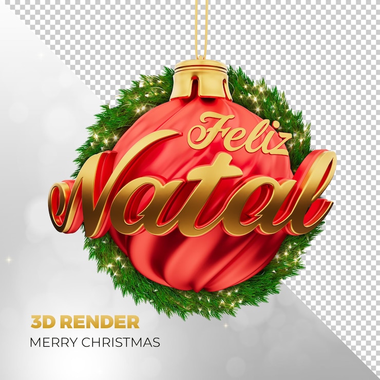 PSD renderización 3d de la etiqueta de navidad para la campaña de marketing