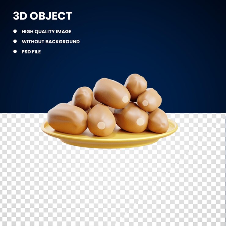 PSD renderización 3d de fechas en una placa